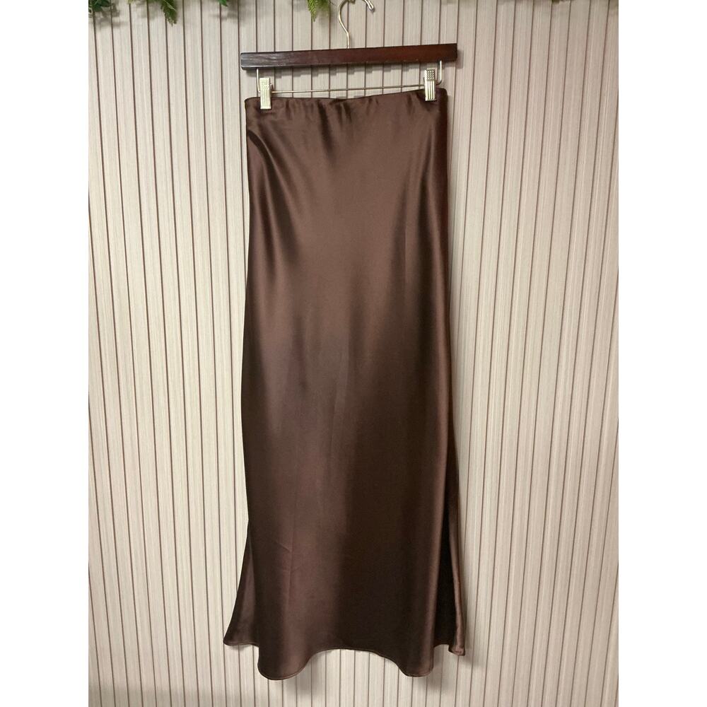 Commense Satin Maxi Skirt Women's Size M